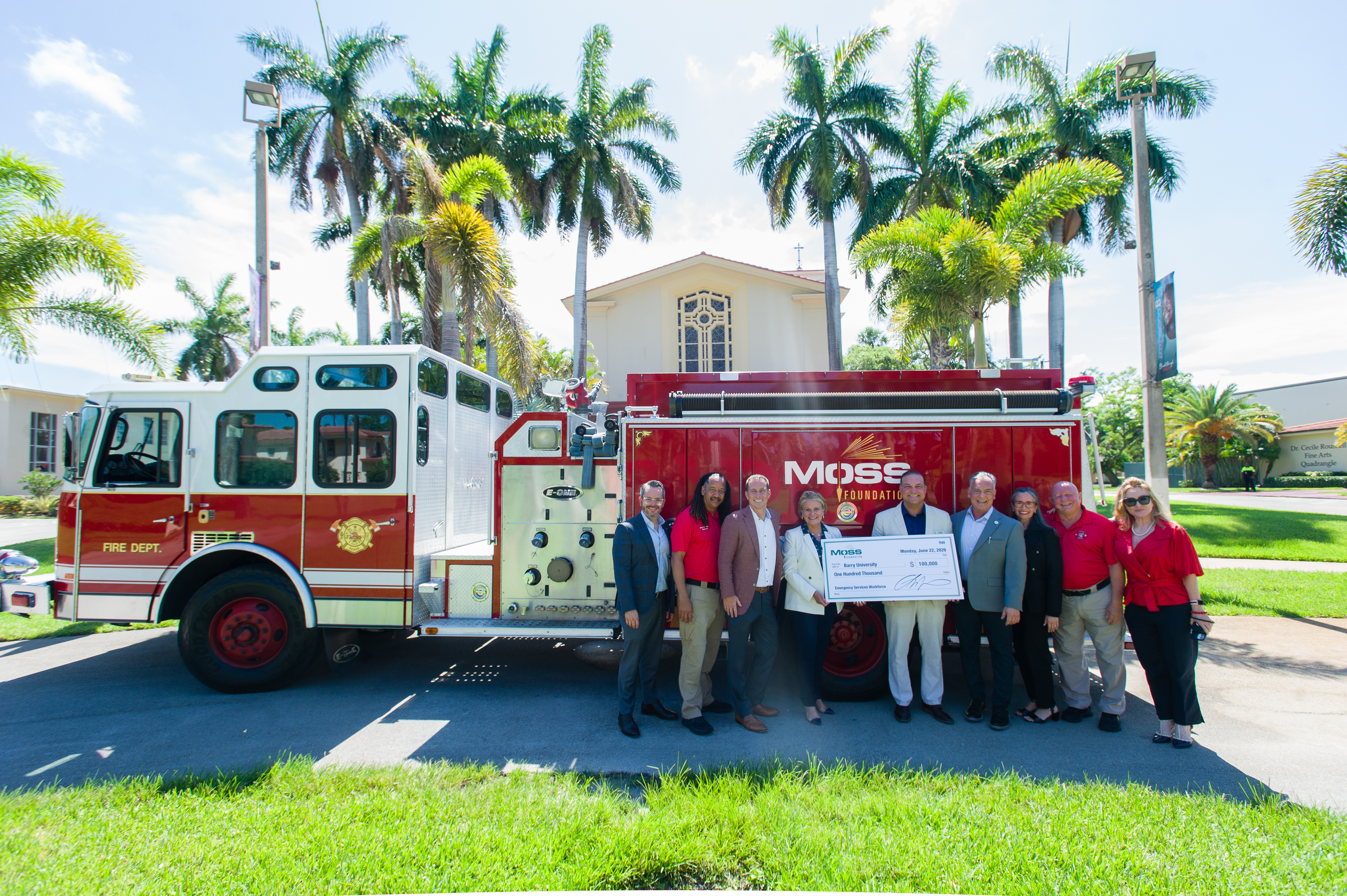 Barry University Receives $100,000 Moss Foundation Grant to Help Build South Florida’s Next Generation of First Responders