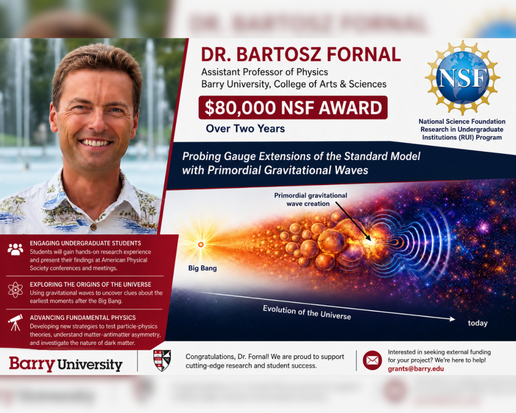 Dr. Bartosz Fornal Receives NSF Funding for Gravitational-Wave Research
